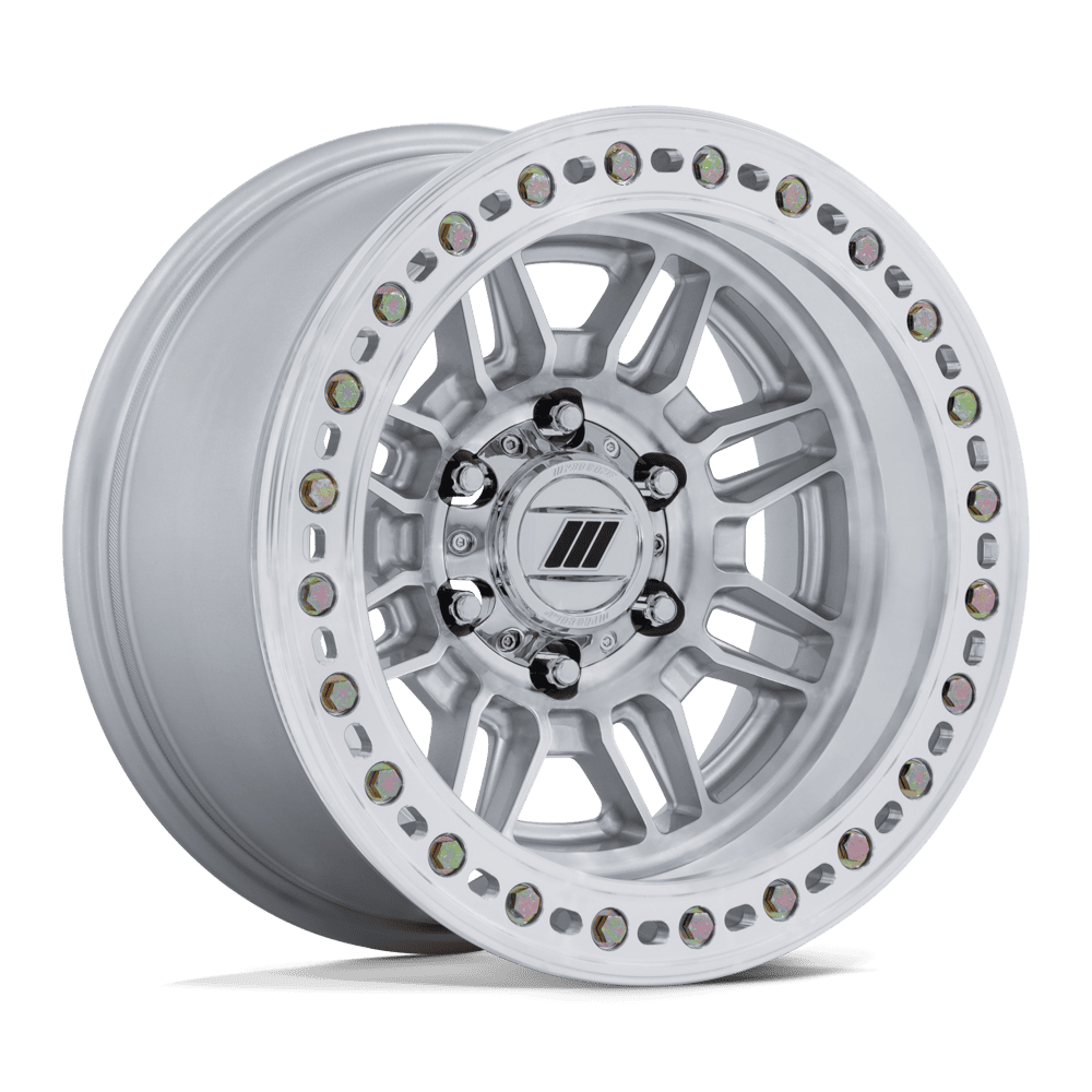 Pro Comp Pa208 Equalizer Bl 17x9 8x165.1 1 125.1 Gloss Silver Machined Face