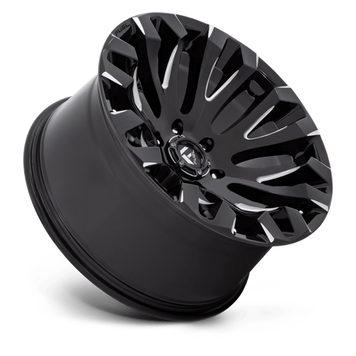 Carburant Off-Road D828 Quake 18x9 5x127 1 71,5 Noir Brillant Fraisé