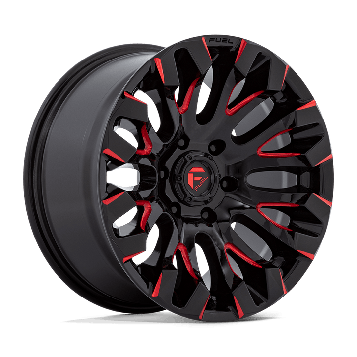 Fuel Off-Road D829 Quake 18x9 6x139.7 1 106.1 Gloss Black Milled Red Tint