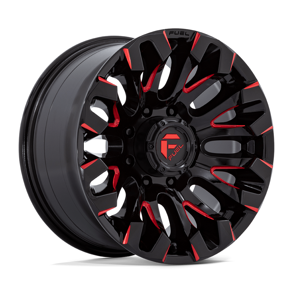 Fuel Off-Road D829 Quake 18x9 8x165.1 1 125.1 Gloss Black Milled Red Tint