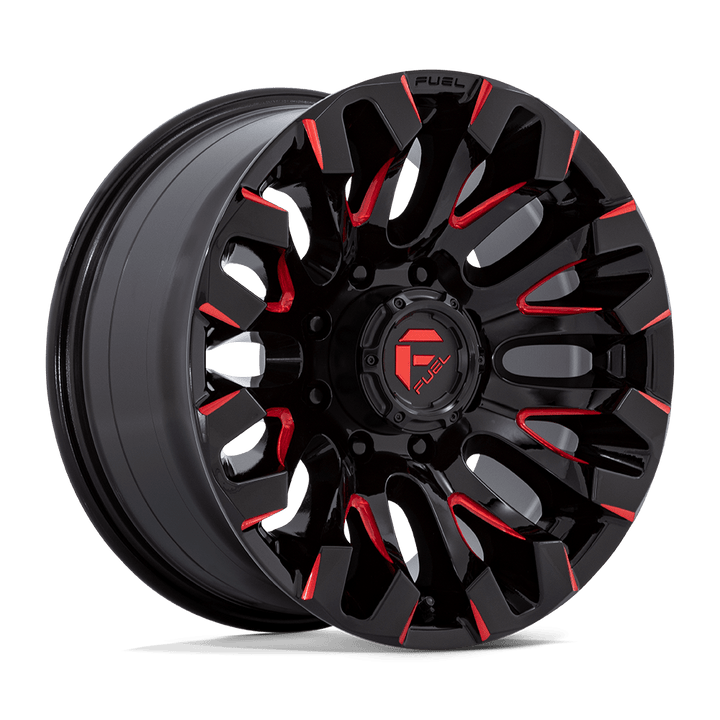 Fuel Off-Road D829 Quake 18x9 8x165.1 1 125.1 Gloss Black Milled Red Tint