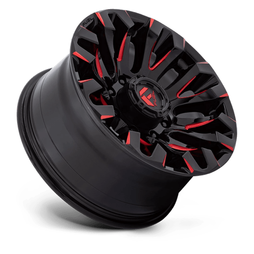 Fuel Off-Road D829 Quake 18x9 8x165.1 1 125.1 Gloss Black Milled Red Tint