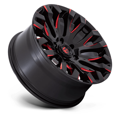 Carburant Off-Road D829 Quake 20x9 6x135 1 87.1 Noir Brillant Teinte Rouge Fraisé