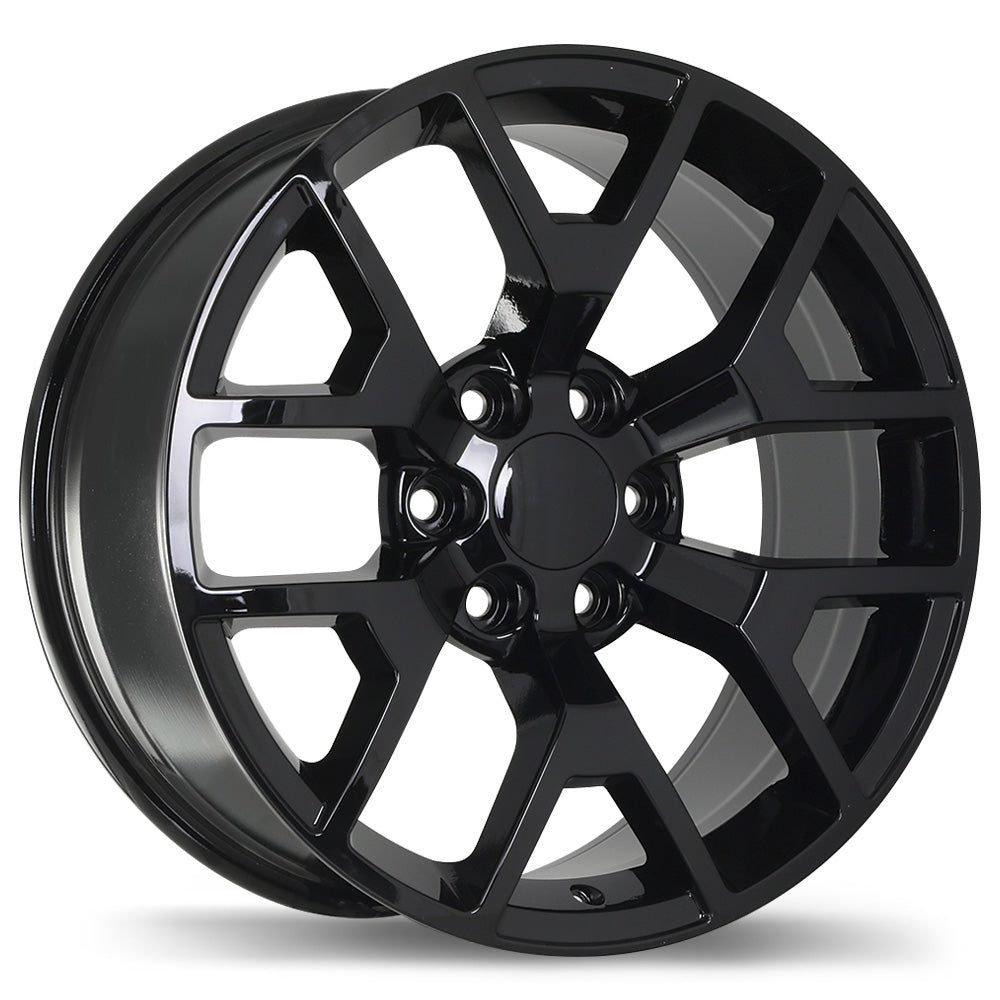 Replika R162B 22x9.0 6x139.7mm +27 78.1mm Gloss Black