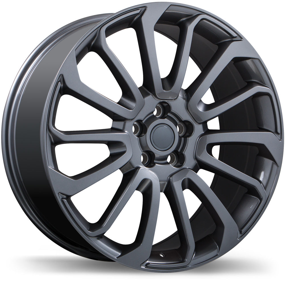 Replika R190A 22x9.5 5x120mm +45 72.6mm Gloss Gunmetal