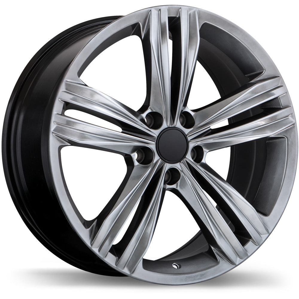 Replika R205A 18x8.0 5x112mm +33 57.1mm Dark Hyper Silver (R13 Radius Seats)