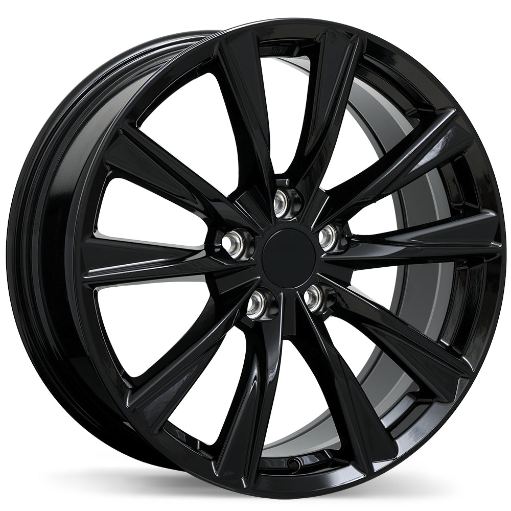 Replika R284 18x7.5 5x114.3mm +35 60.1mm Gloss Black (Flat Seats)