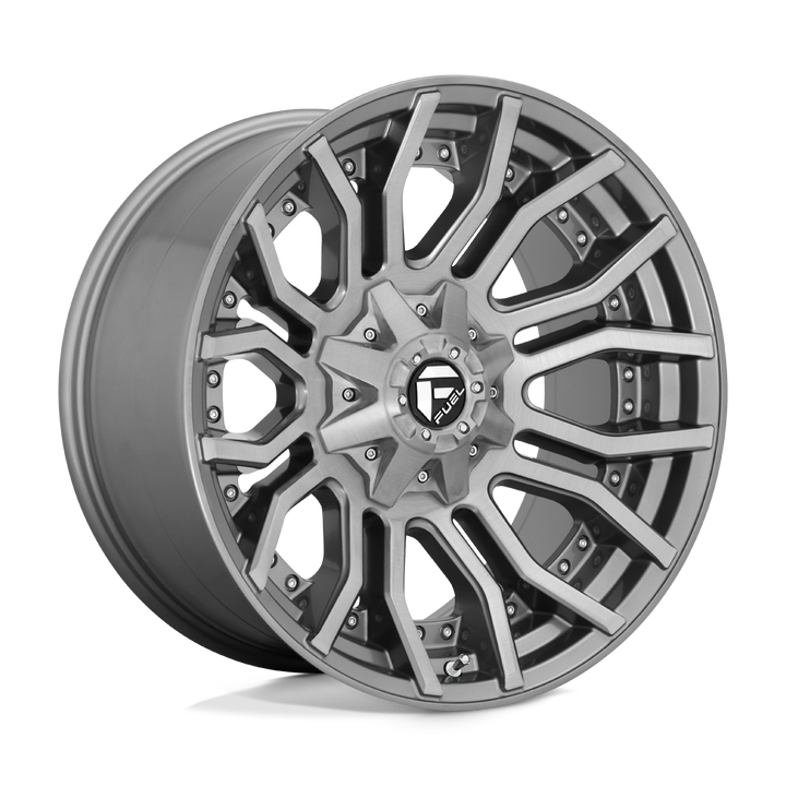 CARBURANT TOUT-TERRAIN D713 RAGE PLATINUM 20X10 8X170 -18 125.1 BROSSÉ GUN METAL TEINTÉ CLAIRE