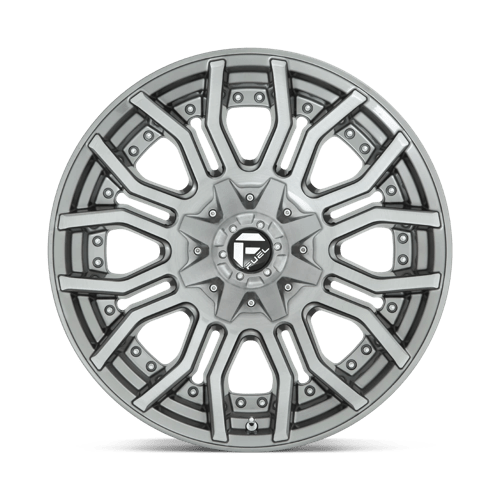 CARBURANT TOUT-TERRAIN D713 RAGE PLATINUM 20X10 8X170 -18 125.1 BROSSÉ GUN METAL TEINTÉ CLAIRE