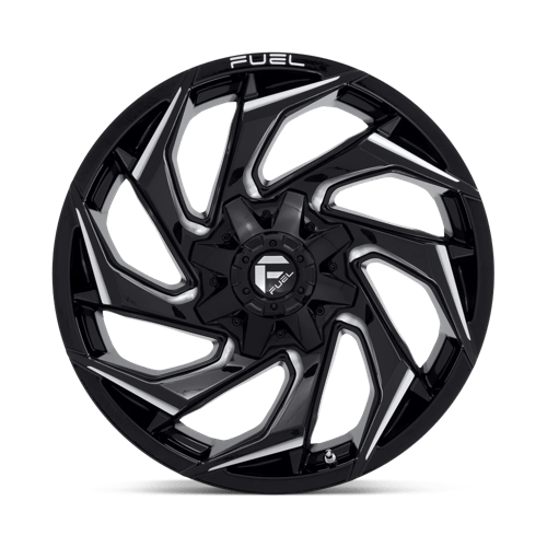 CARBURANT TOUT-TERRAIN D753 REACTION 20X9 8X180 20 124.2 NOIR BRILLANT FRAISÉ
