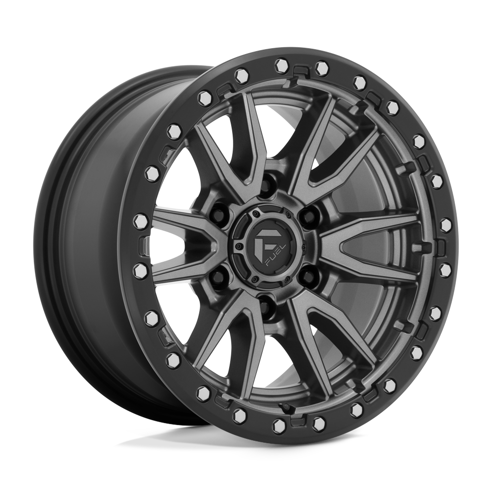 FUEL OFF-ROAD D680 REBEL 16X8 6X139.7 1 106.1 ANNEAU PERLE NOIR MAT GUN METAL