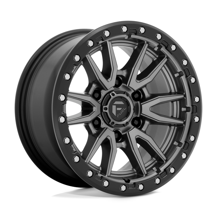 FUEL OFF-ROAD D680 REBEL 16X8 6X139.7 1 106.1 ANNEAU PERLE NOIR MAT GUN METAL