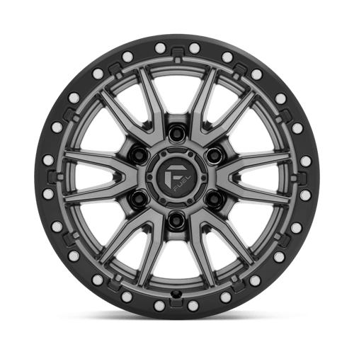 FUEL OFF-ROAD D680 REBEL 16X8 6X139.7 1 106.1 ANNEAU PERLE NOIR MAT GUN METAL