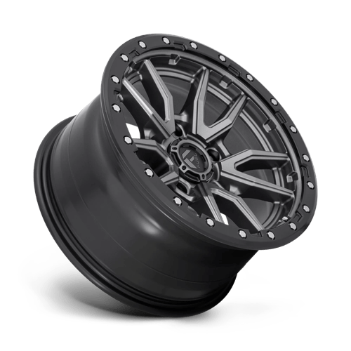 FUEL OFF-ROAD D680 REBEL 17X9 5X127 -12 71.5 ANNEAU PERLE NOIR GUN METAL MAT