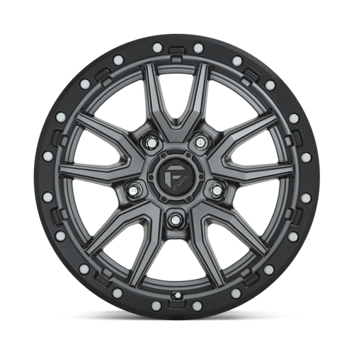 FUEL OFF-ROAD D680 REBEL 17X9 5X127 -12 71.5 ANNEAU PERLE NOIR GUN METAL MAT