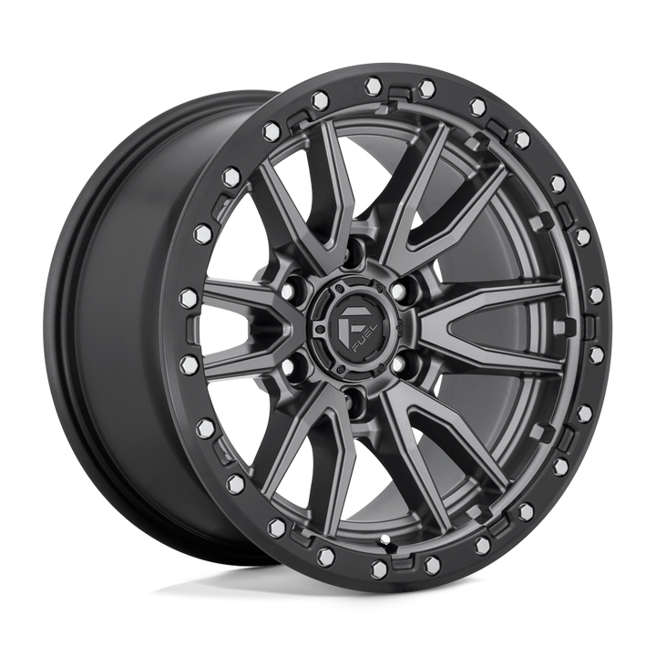 FUEL OFF-ROAD D680 REBEL 18X9 6X139.7 1 106.1 ANNEAU PERLE NOIR MAT GUN METAL
