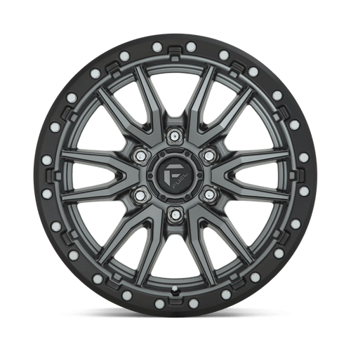 FUEL OFF-ROAD D680 REBEL 18X9 6X139.7 1 106.1 ANNEAU PERLE NOIR MAT GUN METAL