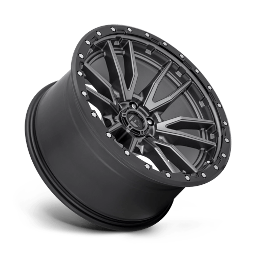 FUEL OFF-ROAD D680 REBEL 20X10 6X139.7 -18 106.1 ANNEAU PERLE NOIR GUN METAL MAT