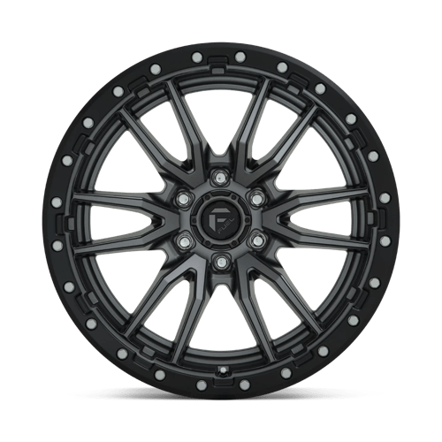FUEL OFF-ROAD D680 REBEL 20X10 6X139.7 -18 106.1 ANNEAU PERLE NOIR GUN METAL MAT
