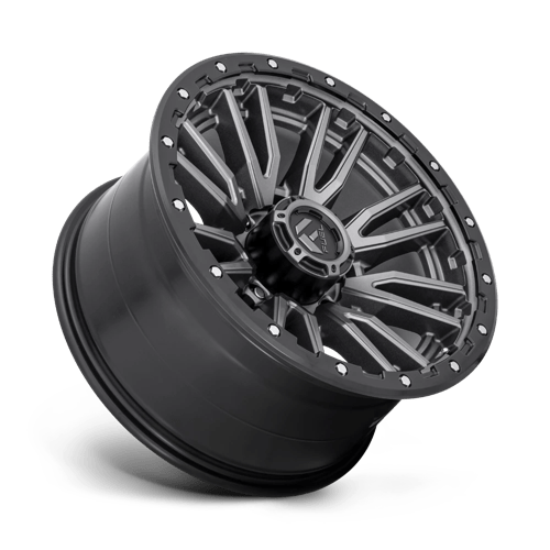 FUEL OFF-ROAD D680 REBEL 20X10 8X170 -18 125.1 ANNEAU DE PERLES NOIR GUN METAL MAT
