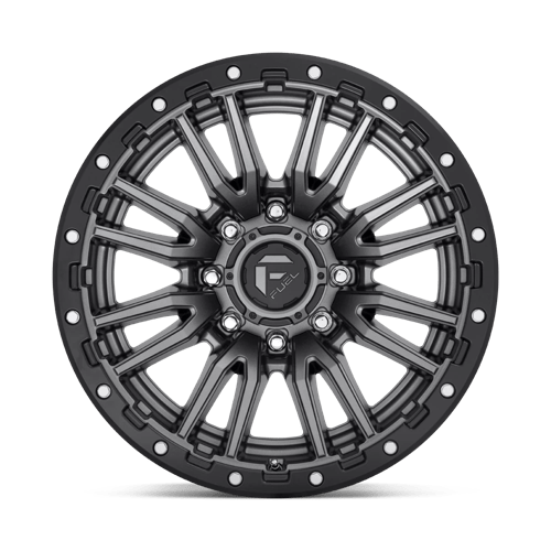 FUEL OFF-ROAD D680 REBEL 20X10 8X170 -18 125.1 ANNEAU DE PERLES NOIR GUN METAL MAT