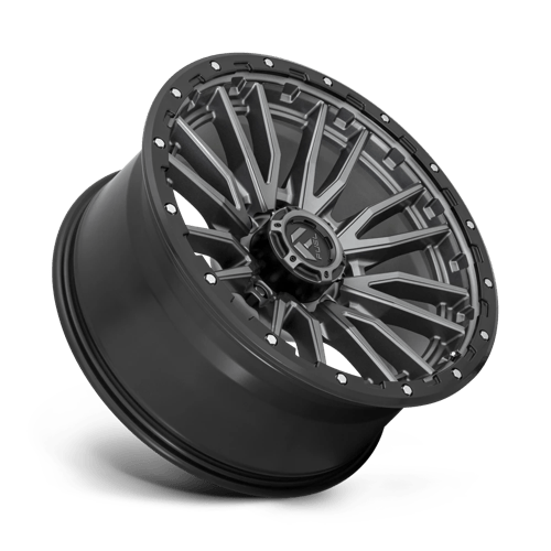FUEL OFF-ROAD D680 REBEL 22X10 8X180 -18 124.2 ANNEAU PERLE NOIR GUN METAL MAT