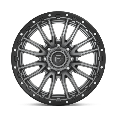 FUEL OFF-ROAD D680 REBEL 22X10 8X170 -18 125.1 ANNEAU PERLE NOIR GUN METAL MAT