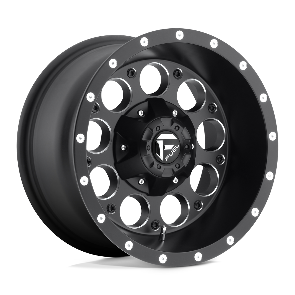 CARBURANT TOUT-TERRAIN D525 REVOLVER 15X8 6X139.7 -18 108 NOIR MAT FRAISÉ