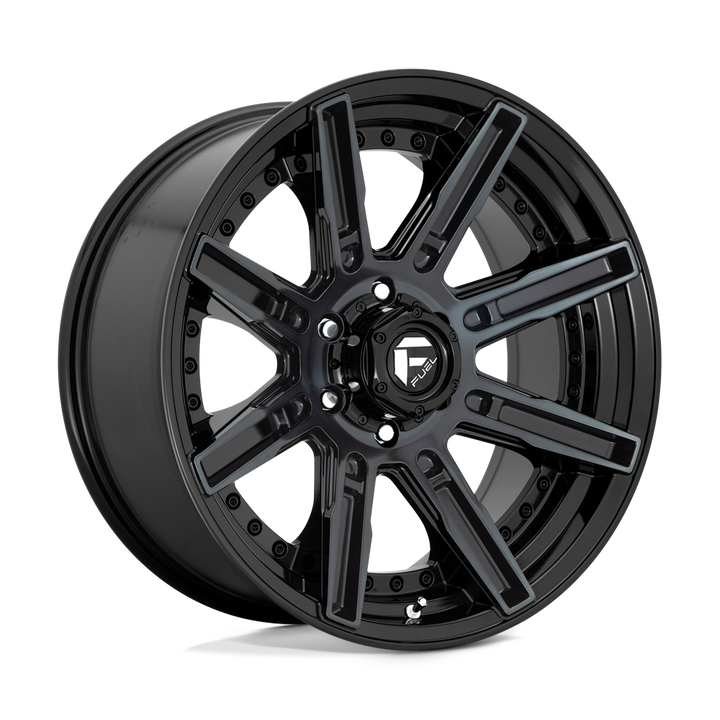 CARBURANT TOUT-TERRAIN D708 ROGUE 20X9 6X139.7 1 106.1 BRILLANT USINÉ DOUBLE TEINTE FONCÉE