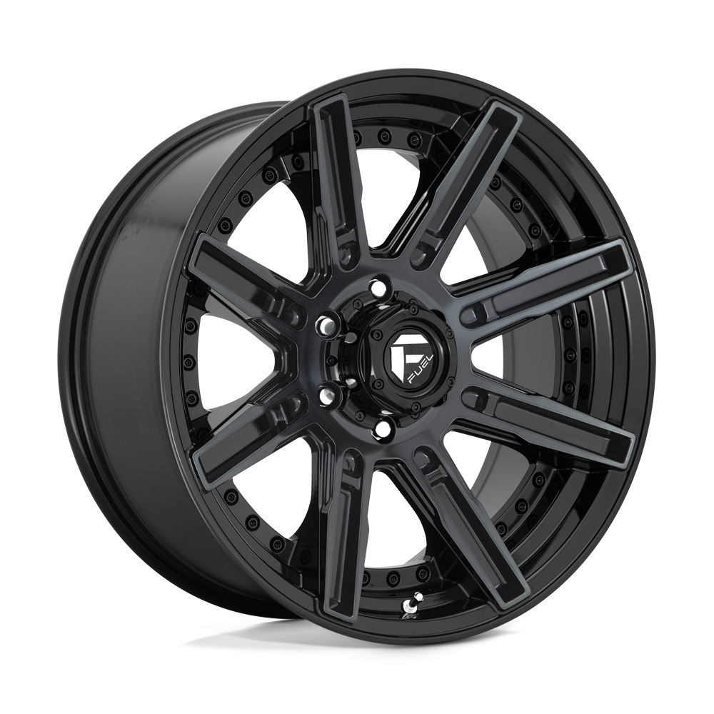 CARBURANT TOUT-TERRAIN D708 ROGUE 20X9 5X139.7 1 78.1 BRILLANT USINÉ DOUBLE TEINTE FONCÉE