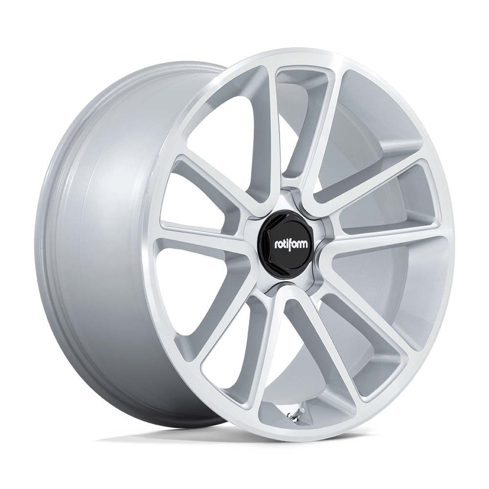 Rotiform 1pc R192 Btl 21x10.5 5x112 38 66.56 Argent Brillant Avec Face Usinée