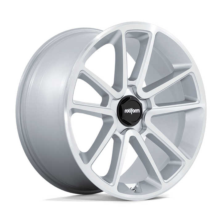 Rotiform 1pc R192 Btl 21x10.5 5x112 38 66.56 Argent Brillant Avec Face Usinée