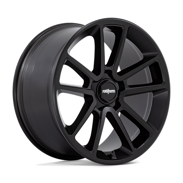Rotiform 1pc R194 Btl 21x10.5 5x112 38 66.56 Matte Black With Black Cap And Inside Spoke Details
