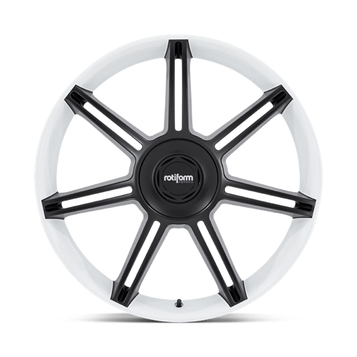 Rotiform 1pc Fra 22x10 5x130 56 71.5 Gloss White With Matte Black Spokes