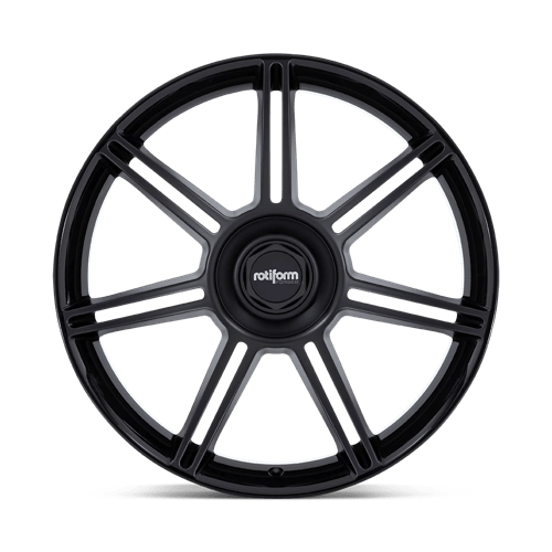 Rotiform 1pc Fra 22x12 5x130 60 71.5 Noir Brillant Avec Rayons Noir Mat