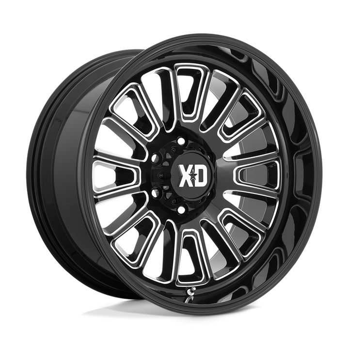 XD Wheels Xd864 Rover 20x10 5x127 -18 71,5 Noir Brillant Fraisé