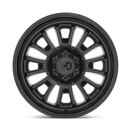 XD Wheels Xd864 Rover 22x10 8x170 -18 125.1 Noir satiné avec lèvre noire brillante
