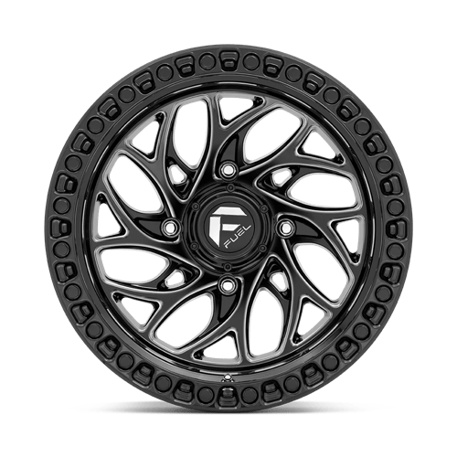 FUEL UTV OFF-ROAD D741 RUNNER 15X10 4X156 0 132 GLOSS BLACK MILLED