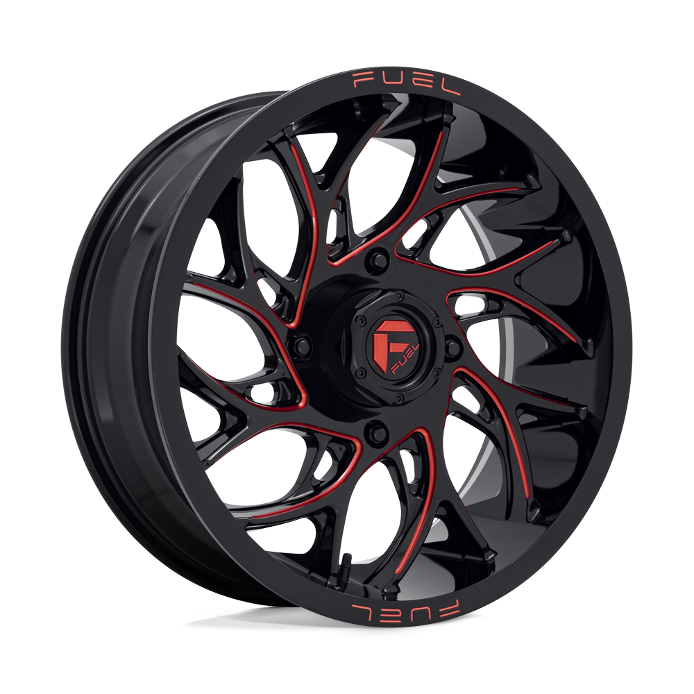FUEL UTV OFF-ROAD D779 RUNNER UTV 20X7 4X137 13 110.1 GLOSS BLACK MILLED CANDY RED