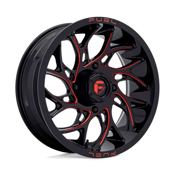 FUEL UTV OFF-ROAD D779 RUNNER UTV 20X7 4X156 13 132 GLOSS BLACK MILLED CANDY RED