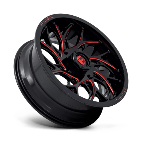 FUEL UTV OFF-ROAD D779 RUNNER UTV 20X7 4X137 13 110.1 GLOSS BLACK MILLED CANDY RED