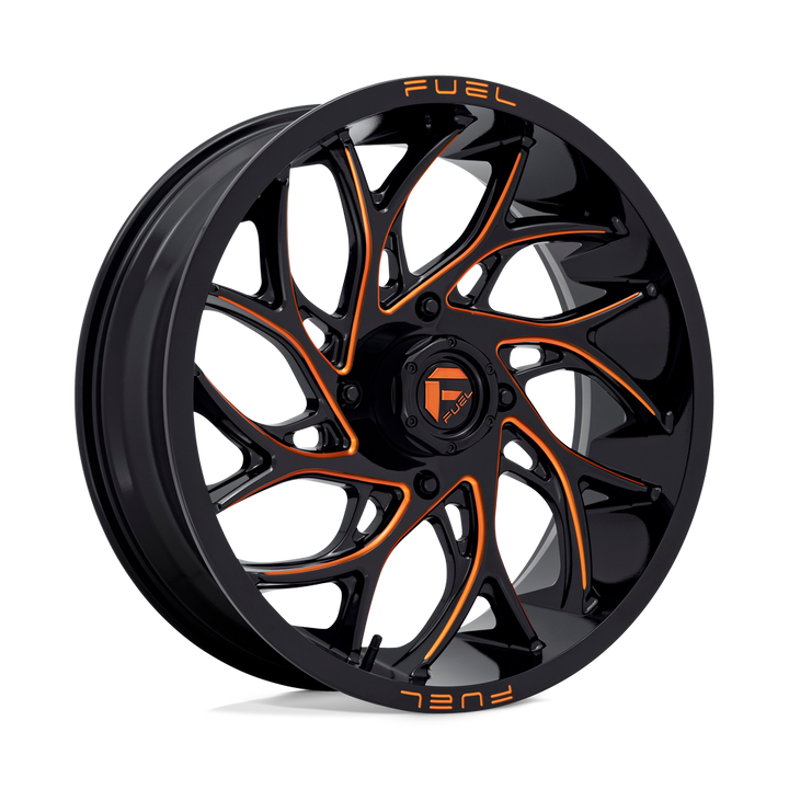 CARBURANT UTV TOUT-TERRAIN D780 RUNNER UTV 20X7 4X156 13 132 NOIR BRILLANT ORANGE FRAISÉ