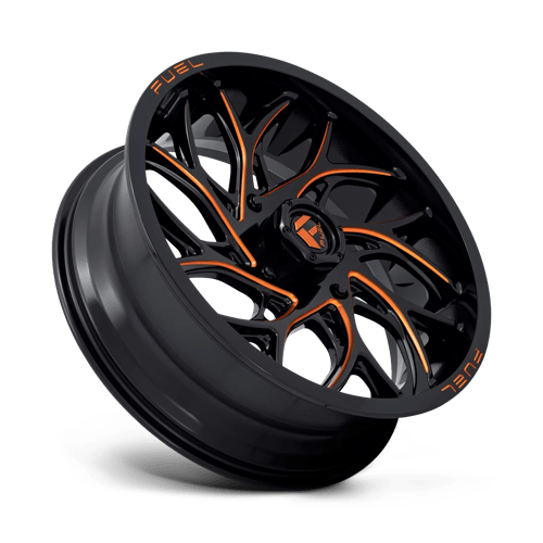 CARBURANT UTV TOUT-TERRAIN D780 RUNNER UTV 20X7 4X137 13 110.1 NOIR BRILLANT ORANGE FRAISÉ