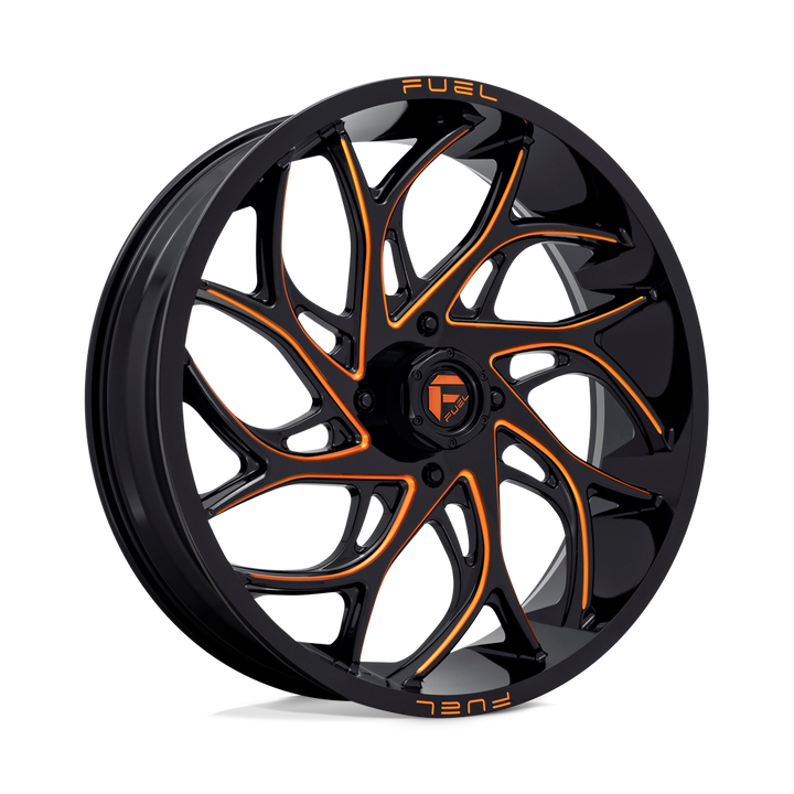 CARBURANT UTV TOUT-TERRAIN D780 RUNNER UTV 24X7 4X156 13 132 NOIR BRILLANT ORANGE FRAISÉ
