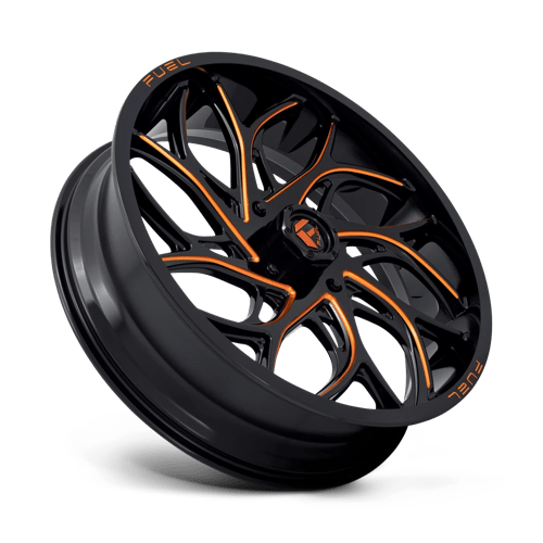 CARBURANT UTV TOUT-TERRAIN D780 RUNNER UTV 24X7 4X156 13 132 NOIR BRILLANT ORANGE FRAISÉ