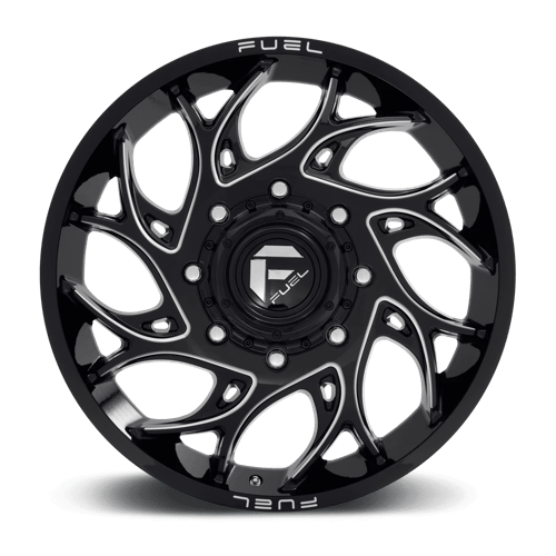 CARBURANT TOUT-TERRAIN D741 RUNNER 20X8.25 8X200 105 142 NOIR BRILLANT FRAISÉ