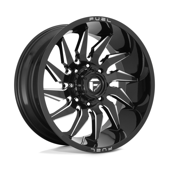 CARBURANT TOUT-TERRAIN D744 SABRE 22X10 8X165.1 -18 125.1 NOIR BRILLANT FRAISÉ