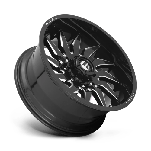 CARBURANT TOUT-TERRAIN D744 SABRE 24X12 6X135 -44 87.1 NOIR BRILLANT FRAISÉ