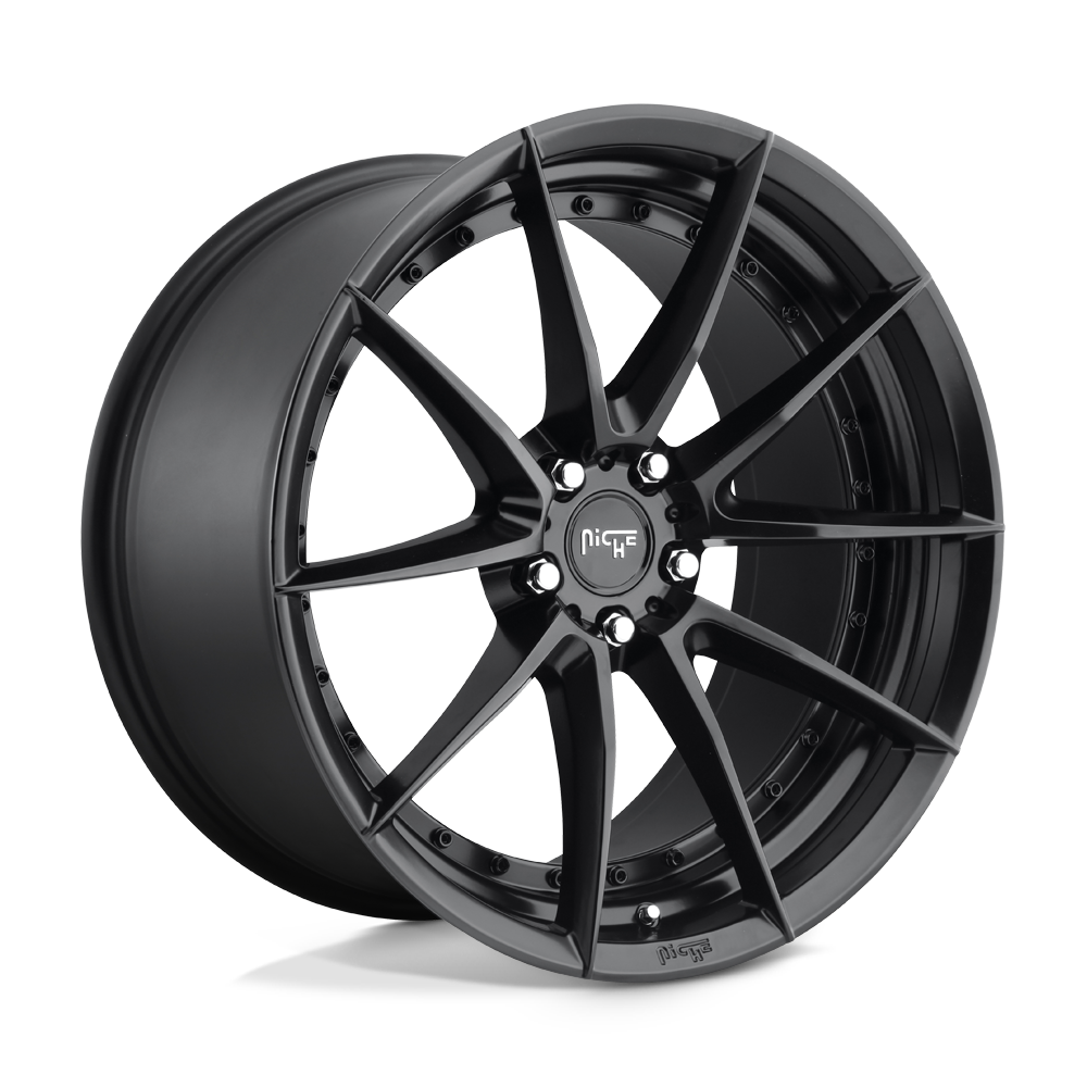 Niche 1pc M196 Secteur 20x10.5 5x114.3 40 72.56 Noir Mat