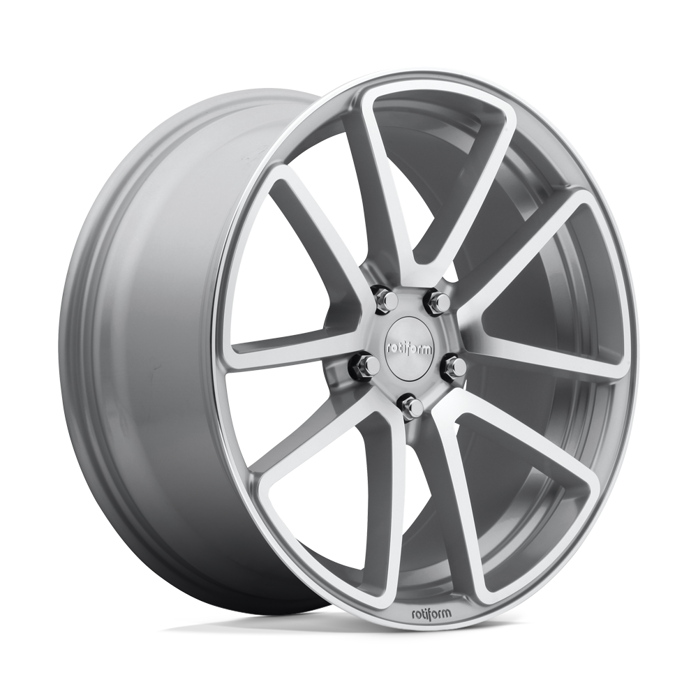 Rotiform 1pc R120 Spf 18x8.5 5x114.3 45 72.56 Argent Brillant Usiné